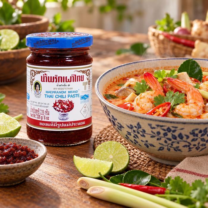 Mae Pranom Thai Chilli Paste with tom yum shrimp soup