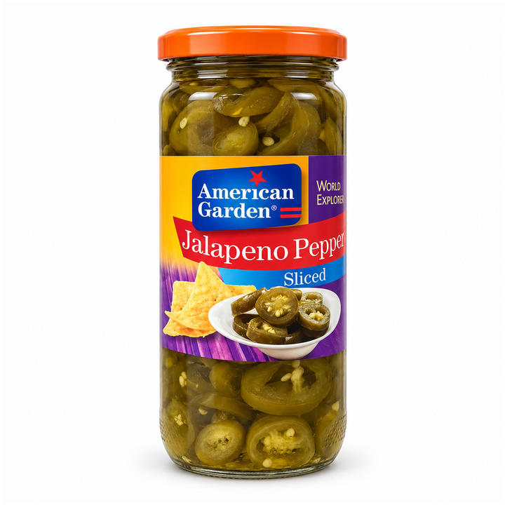 American Garden Sliced Jalapeno Pepper - 16oz | Addtocart Dubai UAE