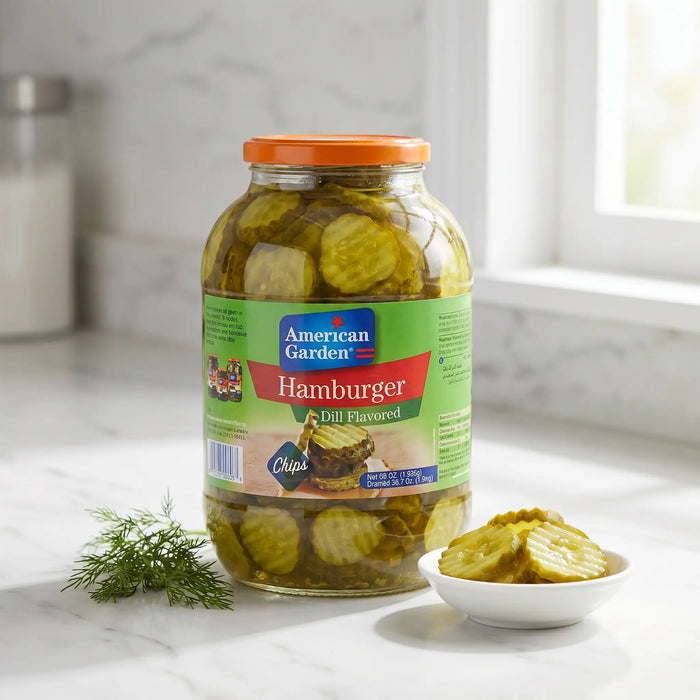 American Garden Hamburger Dill Chips - 1.93KG — additional view | Addtocart Dubai UAE