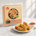 KG Spring Roll Sheet 7.5x7.5 500G, pack with fried spring rolls and sweet chilli dip — additional view | Addtocart Dubai UAE