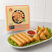 KG Spring Roll Sheet 7.5x7.5 500G, pack with platter of spring rolls and samosas — additional view | Addtocart Dubai UAE