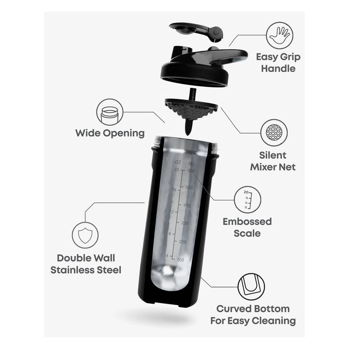 SmartShake Insulated Steel Black - 750ML product detail view 3 | SKU SUPL-745182