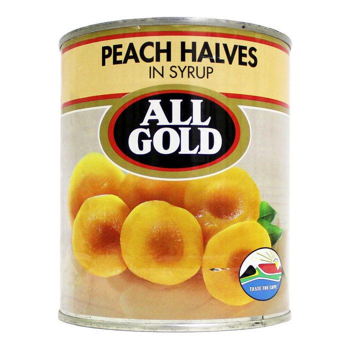 All Gold Peach Halves, South Africa - 825G | Addtocart Dubai UAE