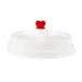 Bubbly Simple Shaped Cup Lid, 90MM, White - 50 Per Pack — additional view | Addtocart Dubai UAE