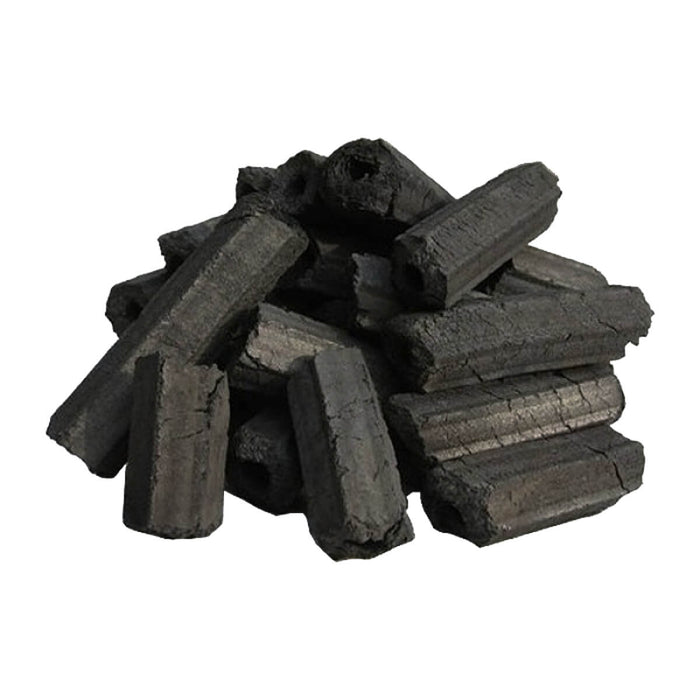 Japanese charcoal briquettes close up UAE