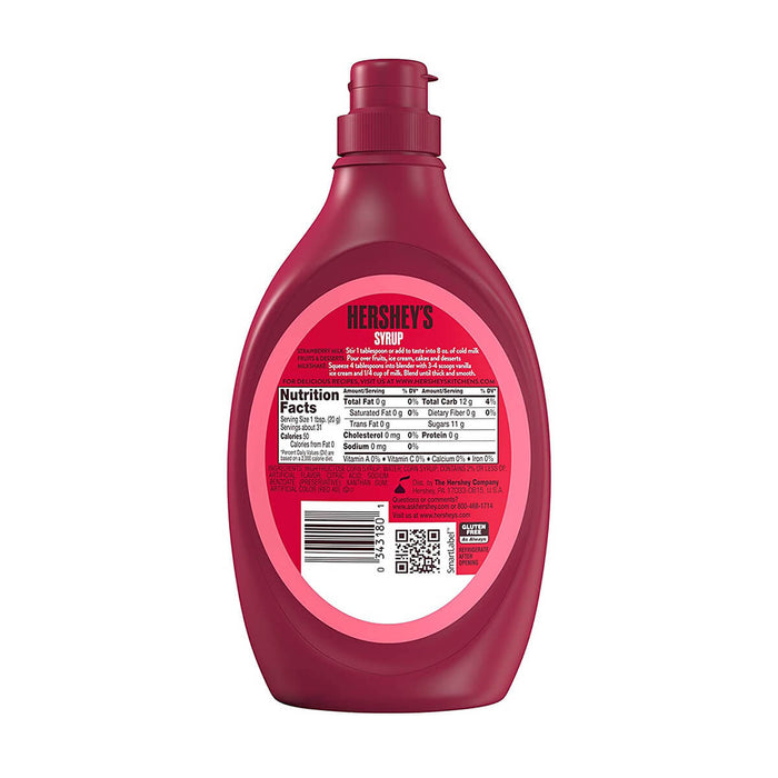 Hershey's Strawberry Syrup, USA - 623G — additional view | Addtocart Dubai UAE