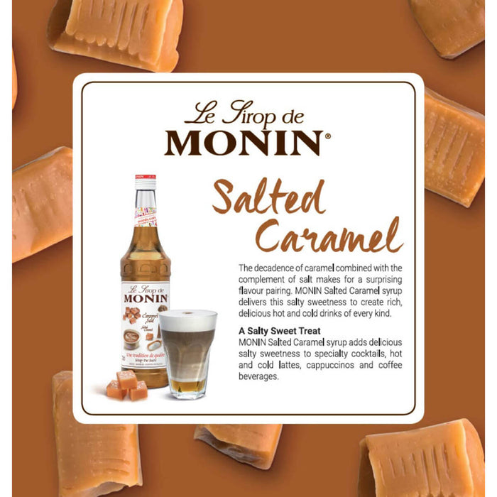Monin Salted Caramel Syrup bottle detail UAE