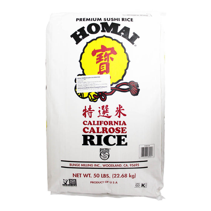 Homai White Calrose Sushi Rice USA 22.68KG UAE
