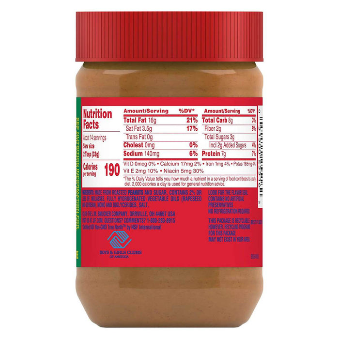 JIF Peanut Butter, Creamy, USA - 454G — additional view | Addtocart Dubai UAE