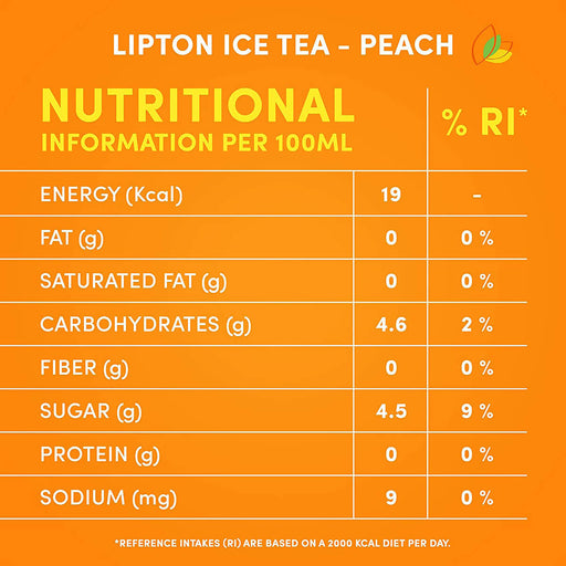 Lipton Peach Ice Tea Soft Drink - 24 X 230ML — additional view | Addtocart Dubai UAE