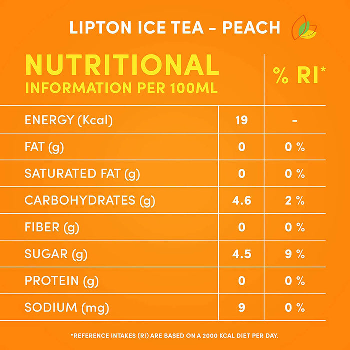 Lipton Peach Ice Tea Soft Drink - 24 X 230ML — additional view | Addtocart Dubai UAE