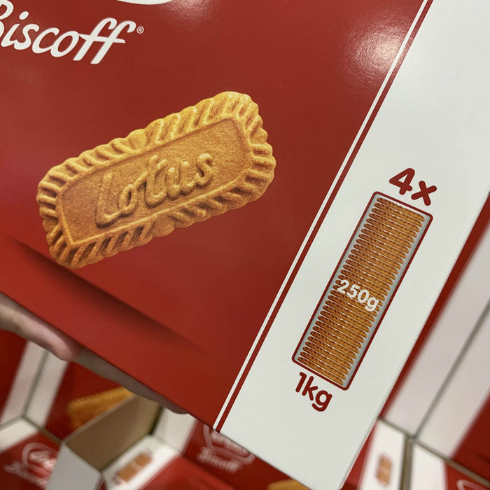 Lotus Biscoff Wrapped Biscuits, 10 X 250G - 1 Carton of 10 Pieces — additional view | Addtocart Dubai UAE