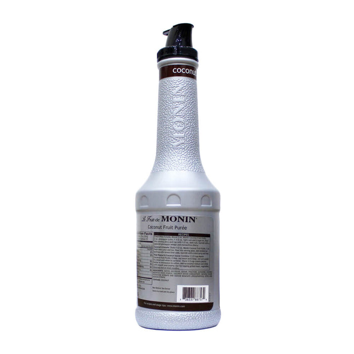 Monin Coconut Fruit Mix Puree 1LTR back label UAE