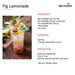 Fig Lemonade made with Monin Wild Mint Syrup