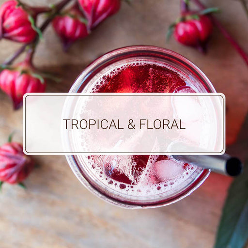 Monin Hibiscus Syrup bottle detail UAE