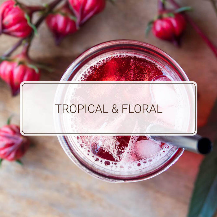 Monin Hibiscus Syrup bottle detail UAE