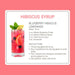 Monin Hibiscus Syrup label close up UAE