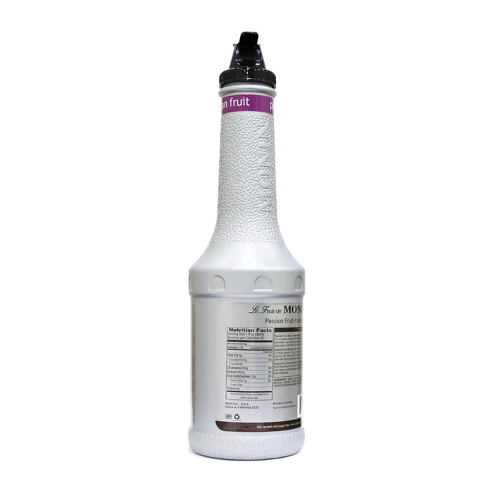 Monin Passion Fruit Mix Puree 1LTR back label UAE