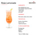 Rose Lemonade made with Monin Rose Syrup