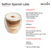 Saffron Spanish Latte made with Monin Saffron Syrup