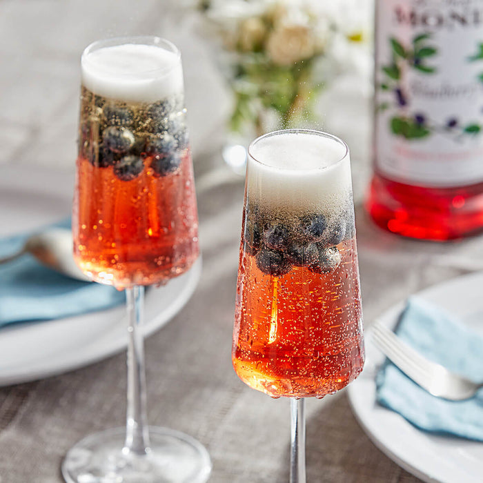 Monin Blueberry Syrup bottle detail UAE