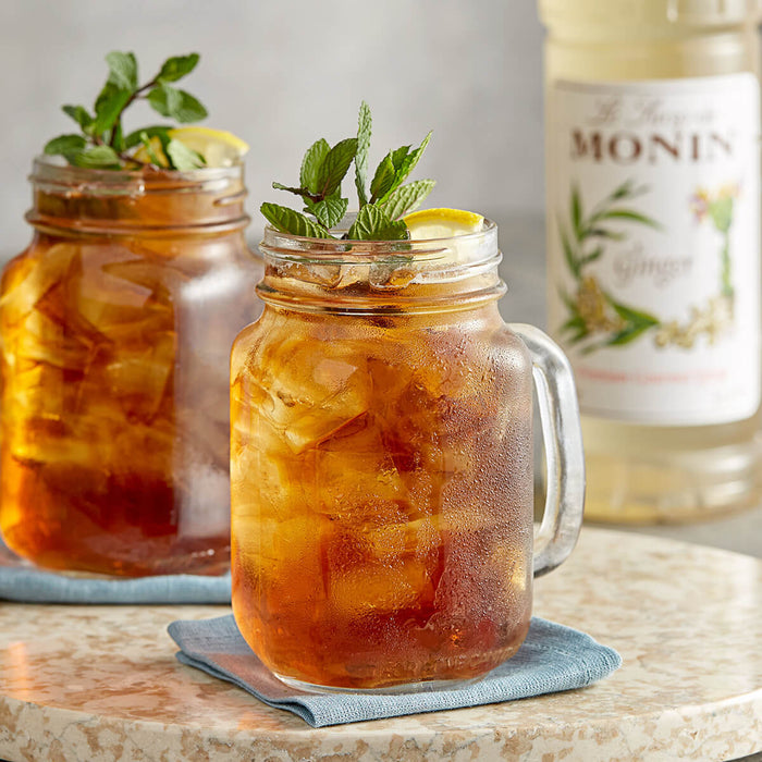 Monin Ginger Syrup bottle detail UAE