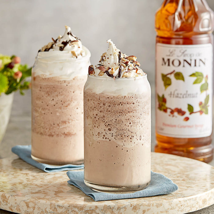 Monin Hazelnut Syrup bottle detail UAE