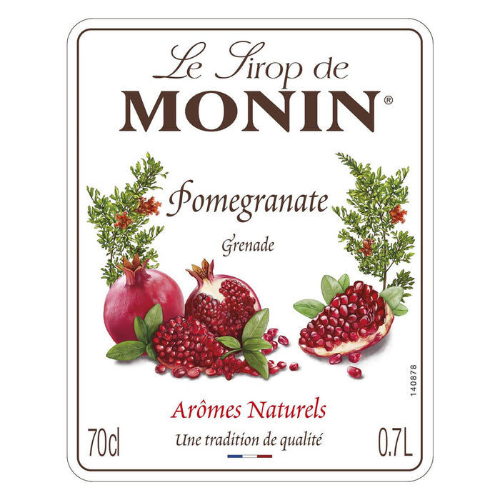 Monin Pomegranate Syrup 700ML side view UAE
