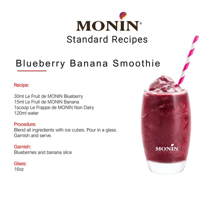 Banana Smoothie made with Monin Banana Puree