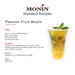 Monin Passion Fruit Puree cocktail serve suggestion UAE