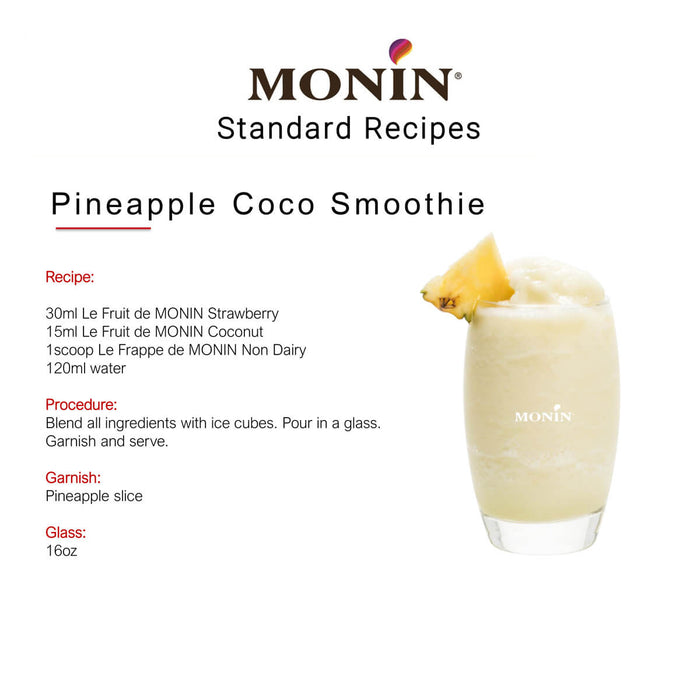 Pineapple Coco Smoothie made with Monin Coconut Puree