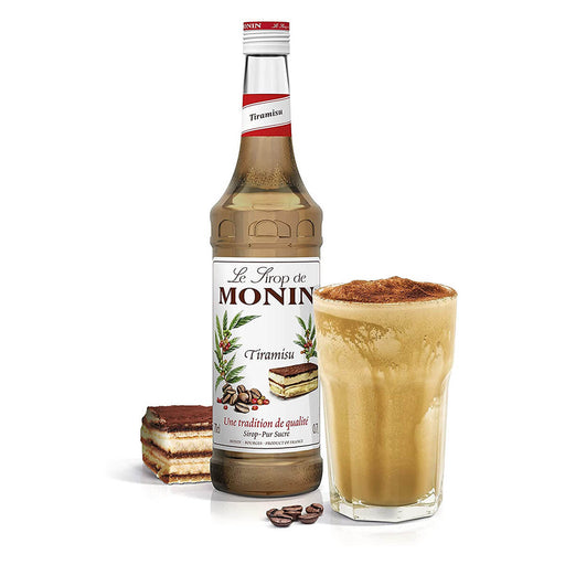 Monin Tiramisu Syrup bottle detail UAE