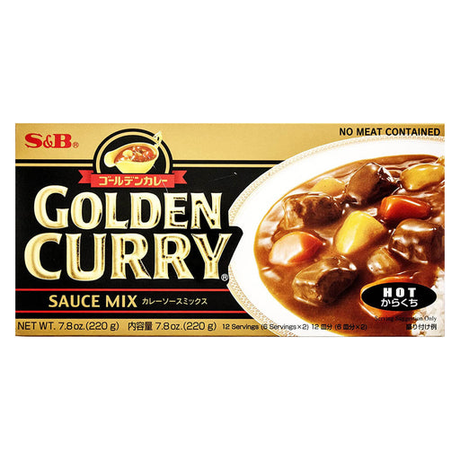S&B Golden Curry Sauce Hot Japan 220G UAE