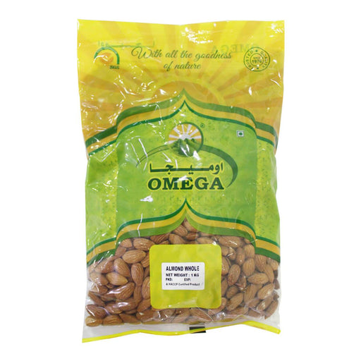 Omega Almond Whole - 1KG | Addtocart Dubai UAE