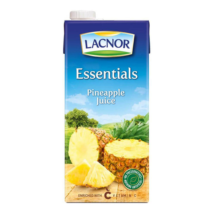 Lacnor Pineapple Juice Essentials - 12 X 1LTR | Addtocart Dubai UAE