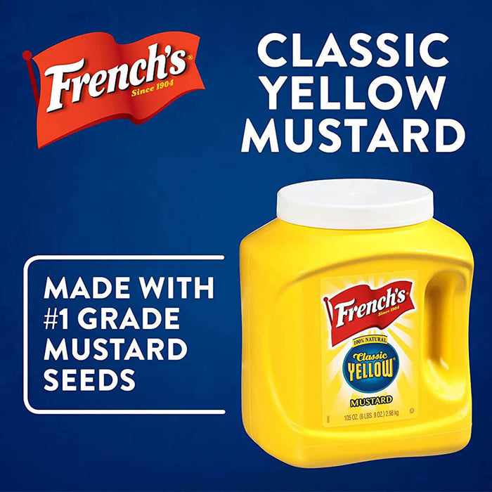 French's Yellow Mustard Sauce, USA - 2.98KG — additional view | Addtocart Dubai UAE