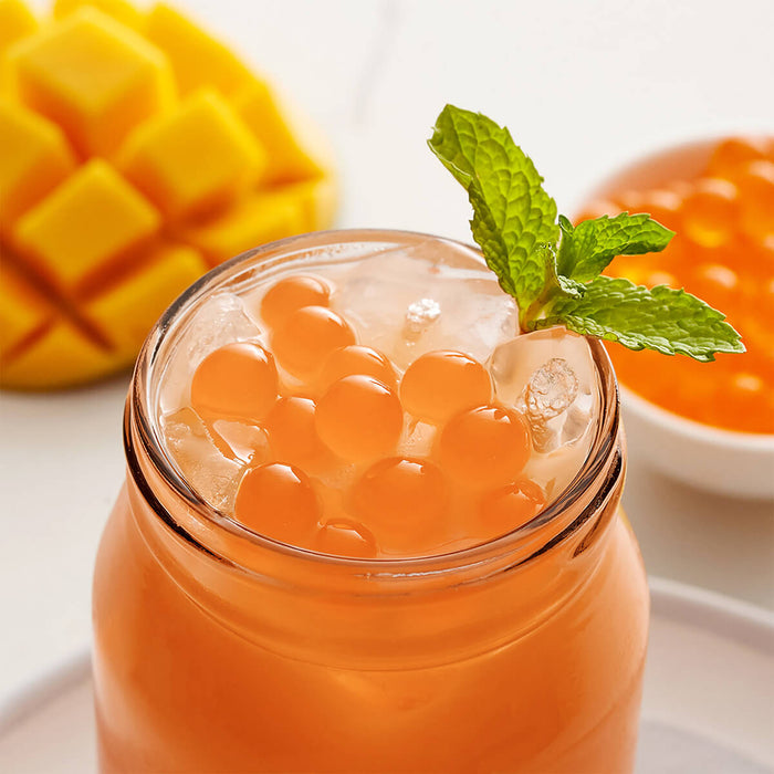 High Tea Mango Popping Boba for Bubble Tea, Taiwan - 3.4KG — additional view | Addtocart Dubai UAE