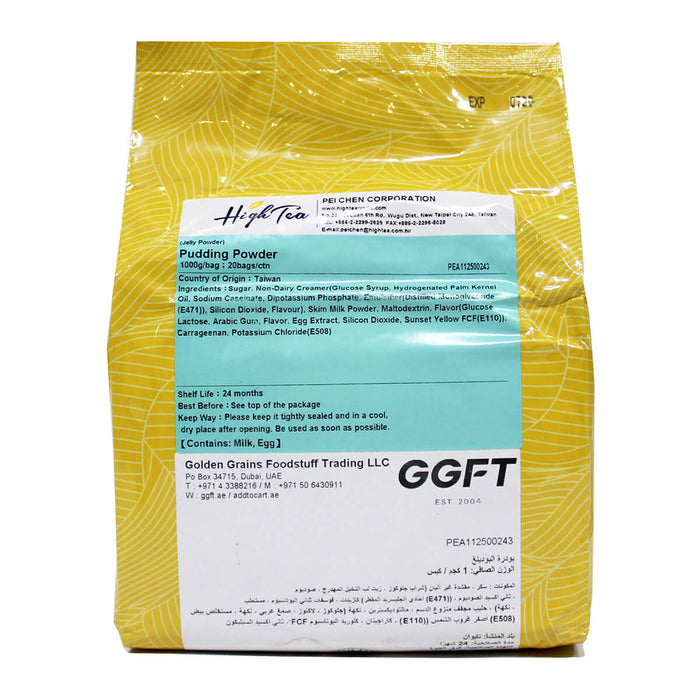 High Tea Egg Pudding Powder Instant Mix, Taiwan - 1KG | Addtocart Dubai UAE