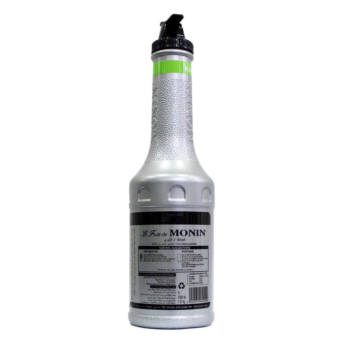 Monin Kiwi Fruit Mix Puree 1LTR back label UAE