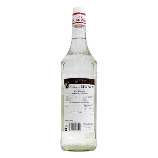 Monin Wild Mint Syrup 1LTR back label UAE