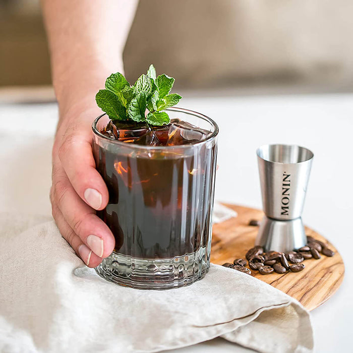 Coffee with Wild Mint made with Monin Wild Mint Syrup