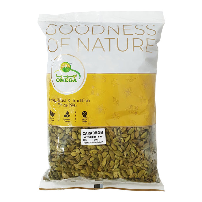 Omega Green Cardamom - 1KG | Addtocart Dubai UAE