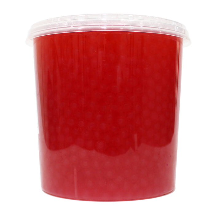 High Tea Strawberry Popping Boba ingredients and label