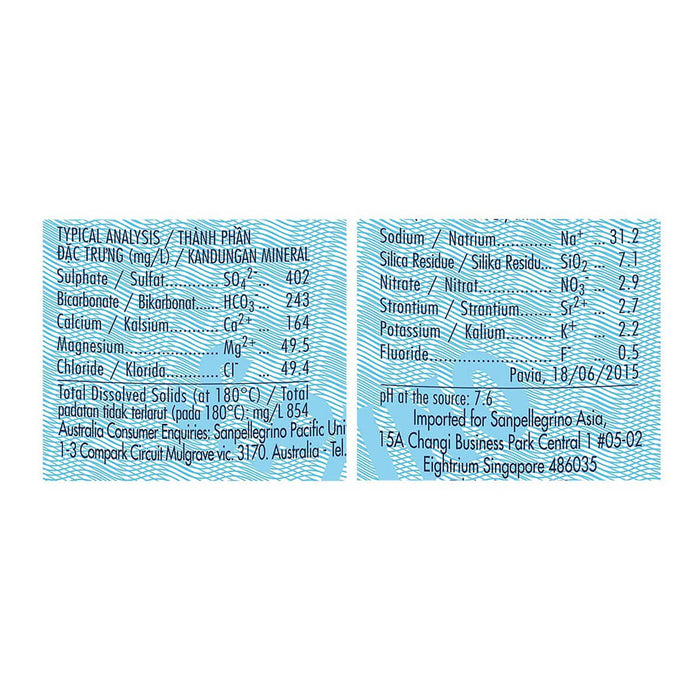 San Pellegrino Sparkling Water - 24 X 250ML — additional view | Addtocart Dubai UAE