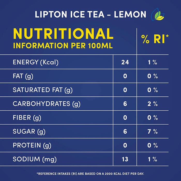Lipton Lemon Ice Tea Soft Drink - 24 X 320ML — additional view | Addtocart Dubai UAE