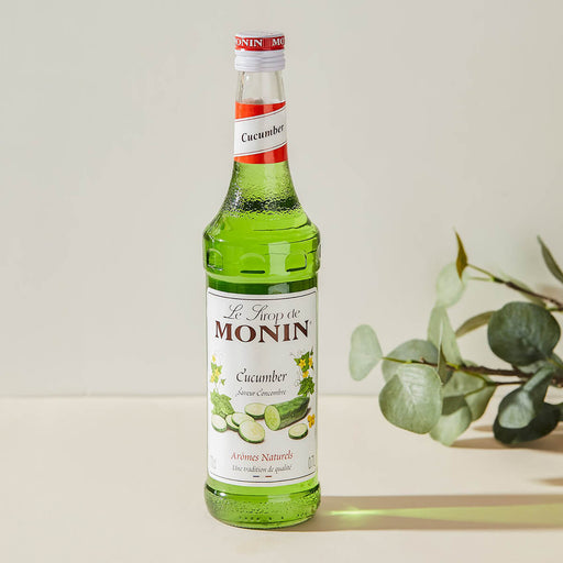 Monin Cucumber Syrup bottle detail UAE