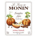 Monin Pumpkin Spice Syrup label close up UAE
